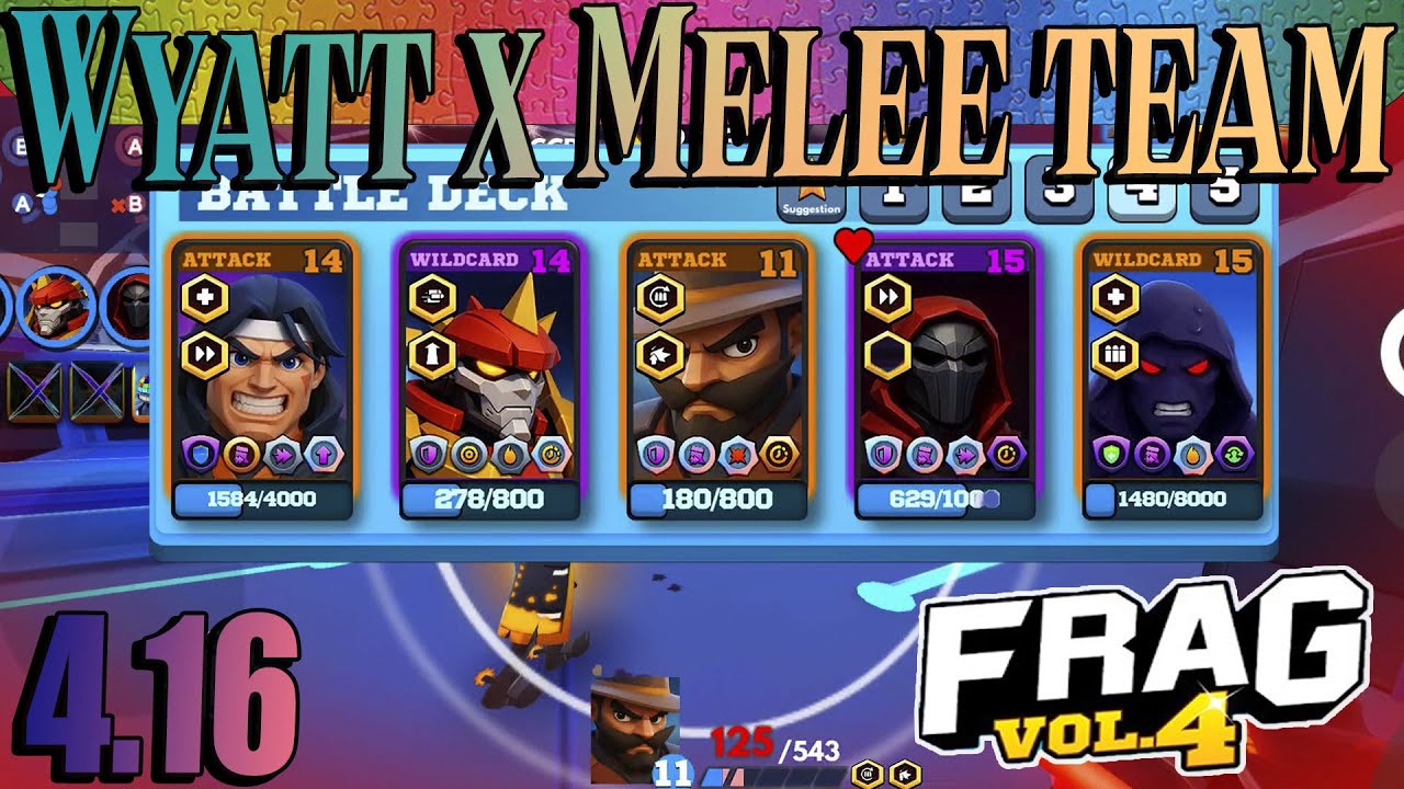 FRAG Pro Shooter - Wyatt x Melee team🔥4.16 Gameplay🔥(iOS,Android)