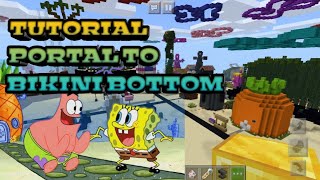 Minecraft 🇨🇿#10: HOW TO MAKE A PORTAL TO SPONGEBOB DIMENSION in MCPE screenshot 4