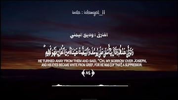 وديع اليمني | تلاوة لكل من احزنت الدنيا قلبه | ما تيسر من سورة يوسف