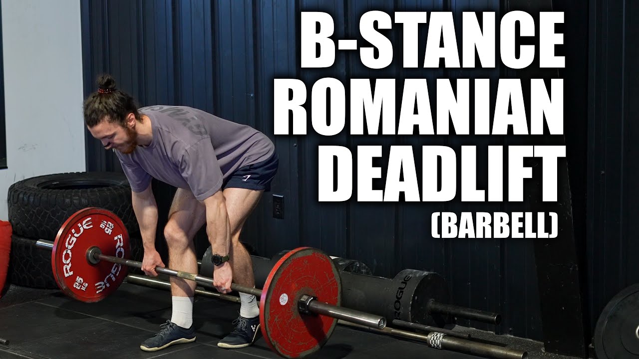 B Stance Romanian Deadlift Barbell YouTube b-stance-romanian-deadlift-barbell-youtube