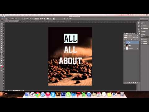 Making a poster design in Photoshop