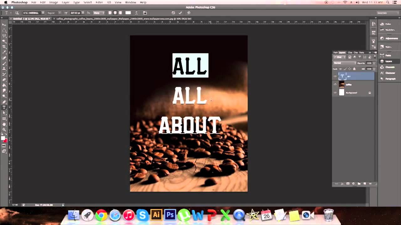 Making A Poster Design In Photoshop Youtube