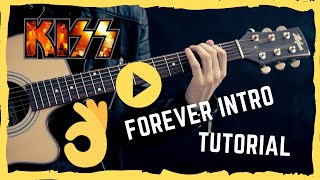 🎸🤘 KISS FOREVER guitar lesson CHORDS- forever - kiss (how to play forever on guitar intro )