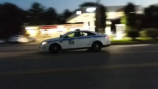 BCoPD Marked Ford Interceptor Unit Responding