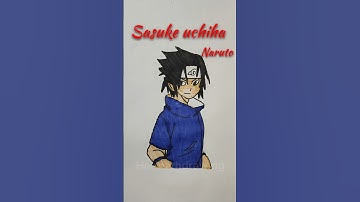How to draw Sasuke uchiha | Sasuke Uchiha easy drawing | Sasuke drawing #sasukeuchihadrawing #sasuke