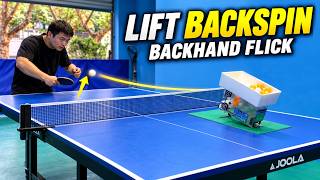 Backhand Flick Vs Backspin Feel The Lift With A Table Tennis Robot