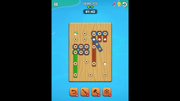 Wood ￼nuts and bolts level 375 gameplay and solution. Only hard level.