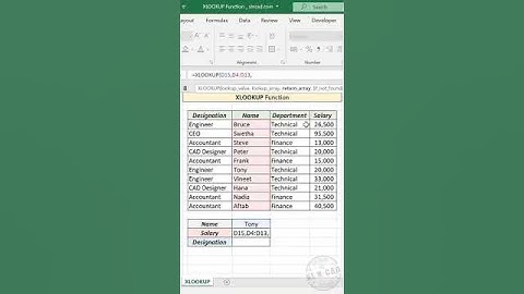 How to Use the XLOOKUP Function in Excel | Lookup Left & Right #excel