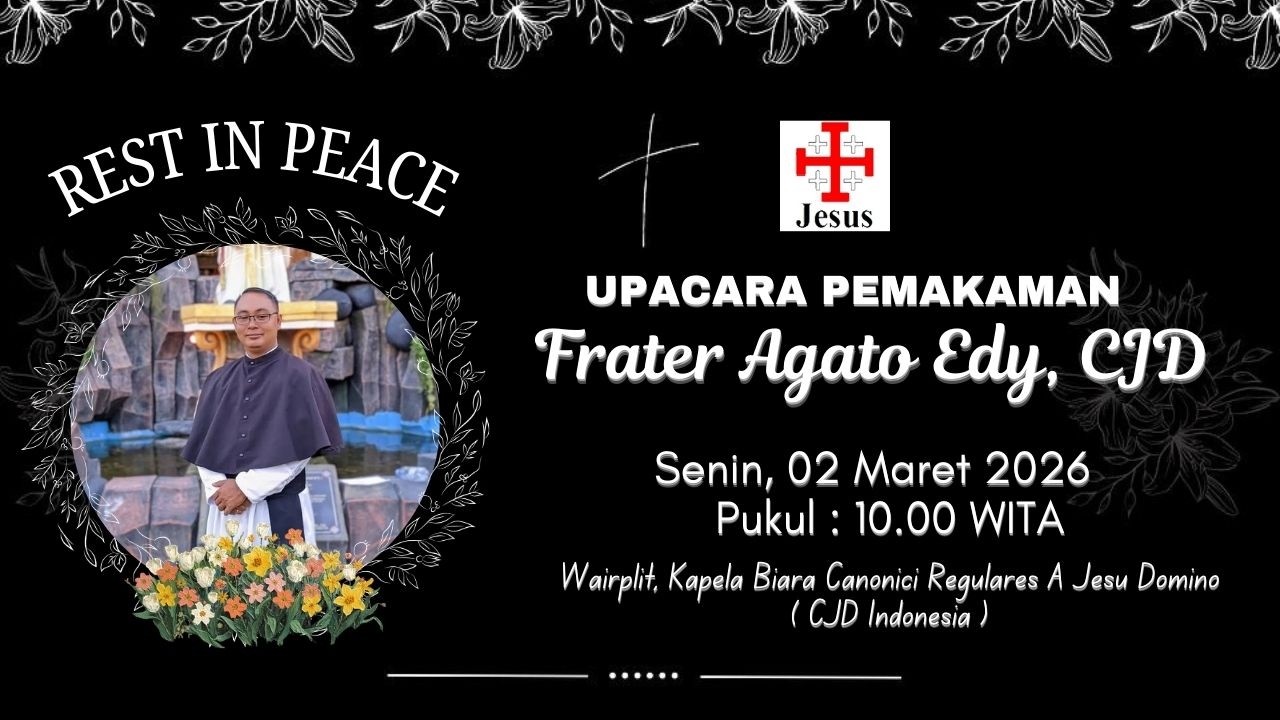 Misa Pemakaman Frater Agato Edy, CJD | Kapela Biara Canonici Regulares A Jesu Domino (CJD Indonesia)