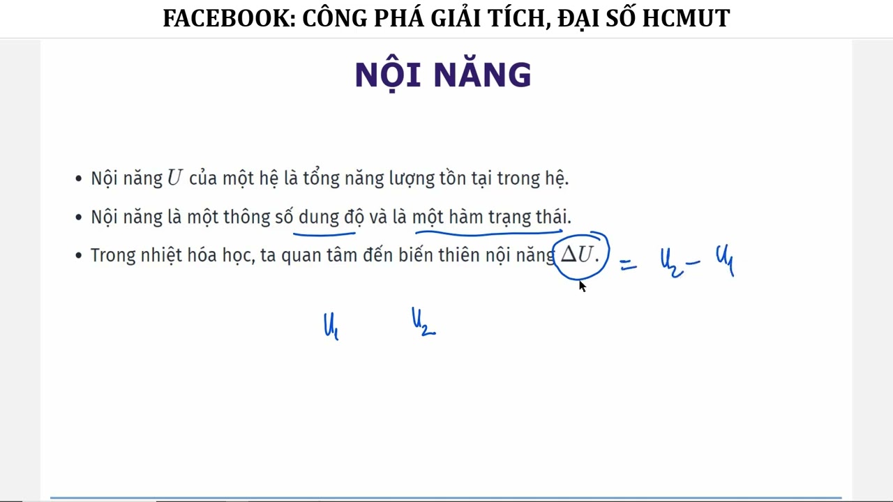 HÓA ĐẠI CƯƠNG - C4 - NHIỆT ĐỘNG HÓA HỌC - LÝ THUYẾT