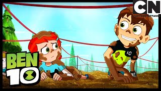 Ben and Gwen Compete! | Mud on the Run | Ben 10 | Cartoon Network