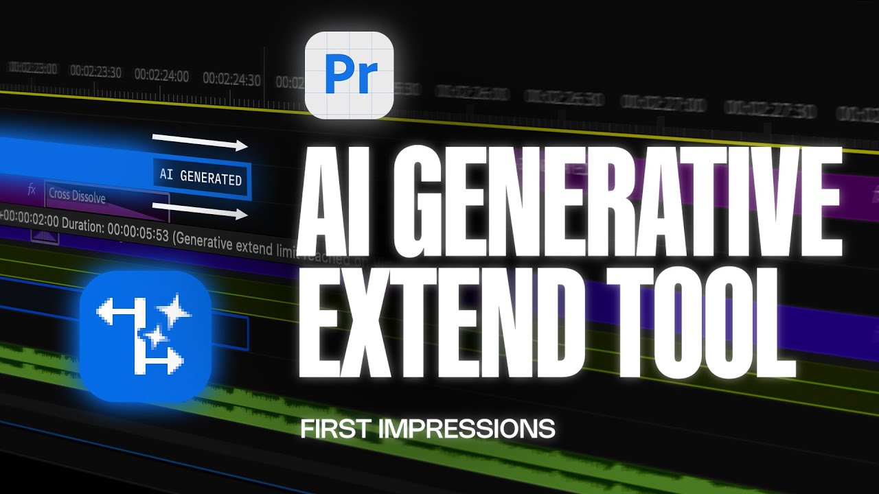 First Look at Adobe Premiere Pro's New AI Generative Extend Tool [BETA ...