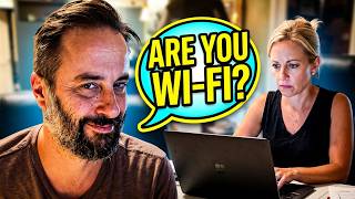 Reading Dad jokes to my Wife