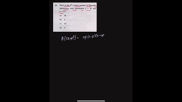 Third Central Moment of a Binomial Distribution | UPSC ISS 2023 Paper-1 | Problem-23 | RitwikMath