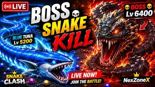 🔴 LIVE | Pink Snake vs Lv7000 Boss Snake! 😱 #SnakeClash #shorts #live #gaming screenshot 5