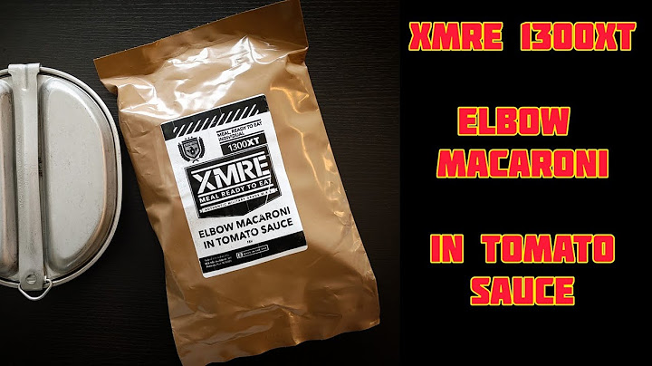 XMRE 1300XT Elbow Macaroni In Tomato Sauce Review