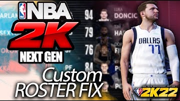 NBA 2K22 Next Gen - Tutorial Custom Roster in Freestyle Practice mode (PS5 or Xbox series X / S)