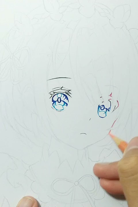 Speed Drawing Anime: How to Draw Rem from Re:zero - video Dailymotion