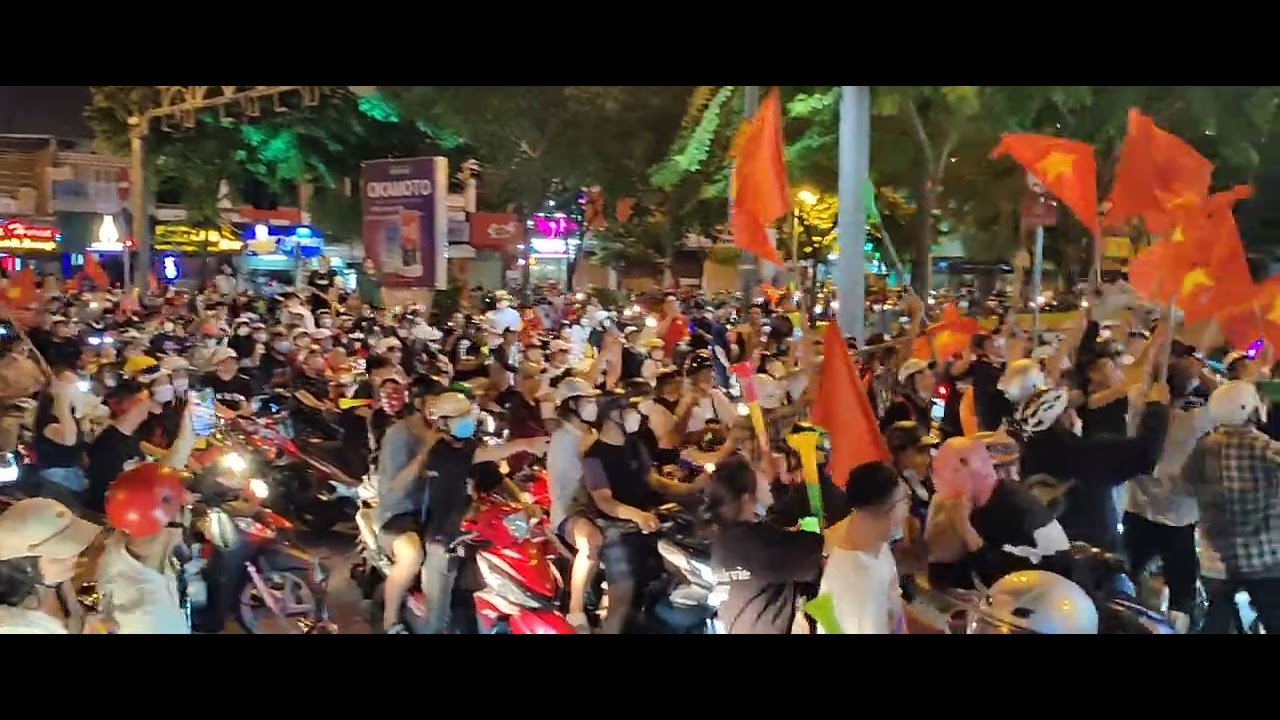 Vietnam won South East Asia football league. they celebrated on ho chi Minh city. Long live Vietnam