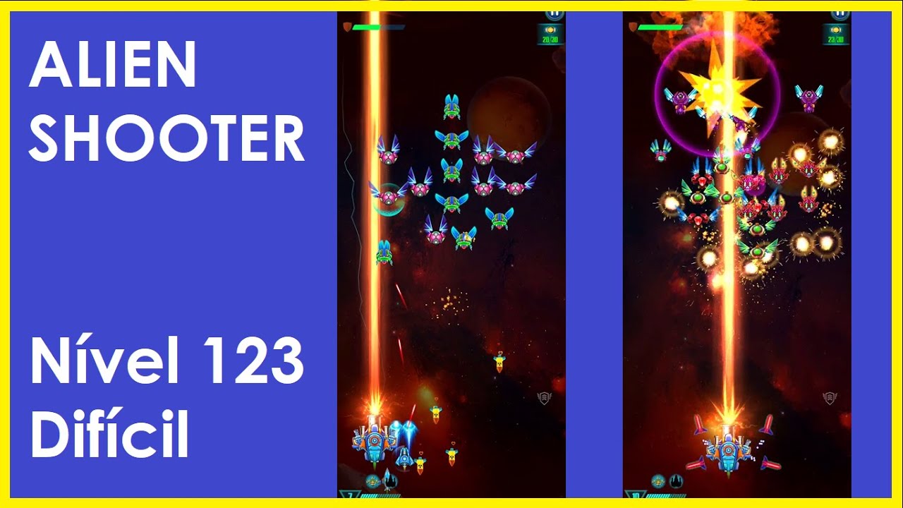 ALIEN SHOOTER | Nível 123 Difícil - Campanha