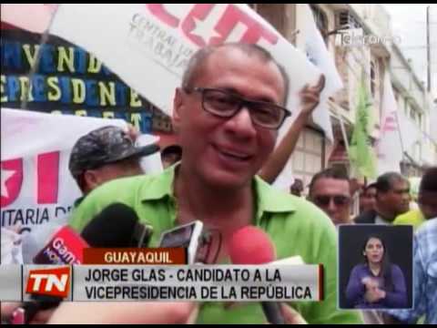 Jorge Glas cumple actividades de campaña