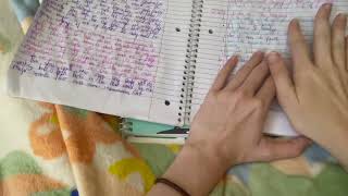 Soft Spoken ASMR Notebook Flip Through | Relaxing Page Turning & Paper Sounds