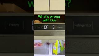 LG refrigerator CF E error code#a11appliancerepair #appliancerepair #lgrefrigeratorrepair #fyi #diy