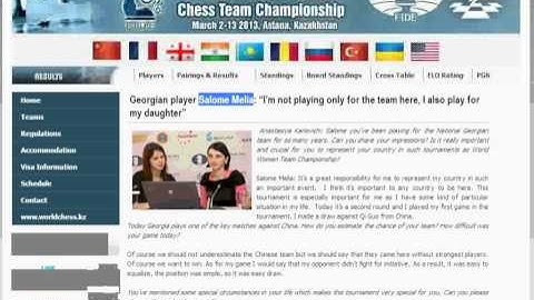 Chess World.net: Urgent appeal for Georgian player WGM Salome Melia (Chessworld.net)