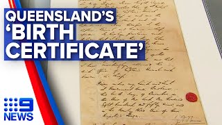 1859 document reveals original QLD-NSW rivalry | 9 News Australia