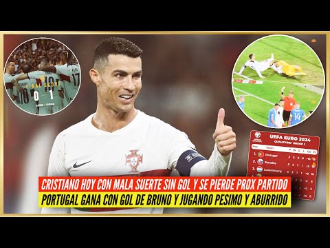 🔥 PORTUGAL GANA 1-0 ESLOVAQUIA Primeros de GRUPO ⚡ CRISTIANO MALA SUERTE SIN GOL y NO JUEGA vs LUX