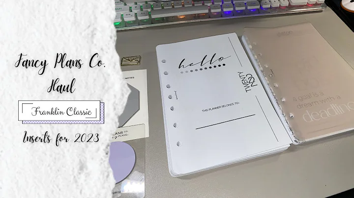 Fancy Plans Haul || Inserts for my Franklin Classi...