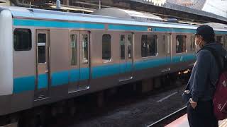 E233系1000番台サイ111編成茨城デスティネーションキャンペーンHM川崎駅発車
