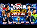 Japan World Cup 2026 Squad FULL 26 Man Lineup Revealed 