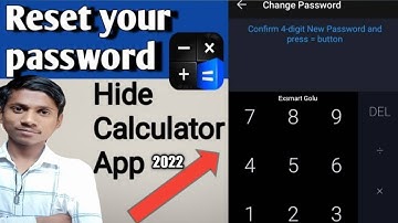 calculator app lock forgot password || How to reset your password from calculator hide app 2022