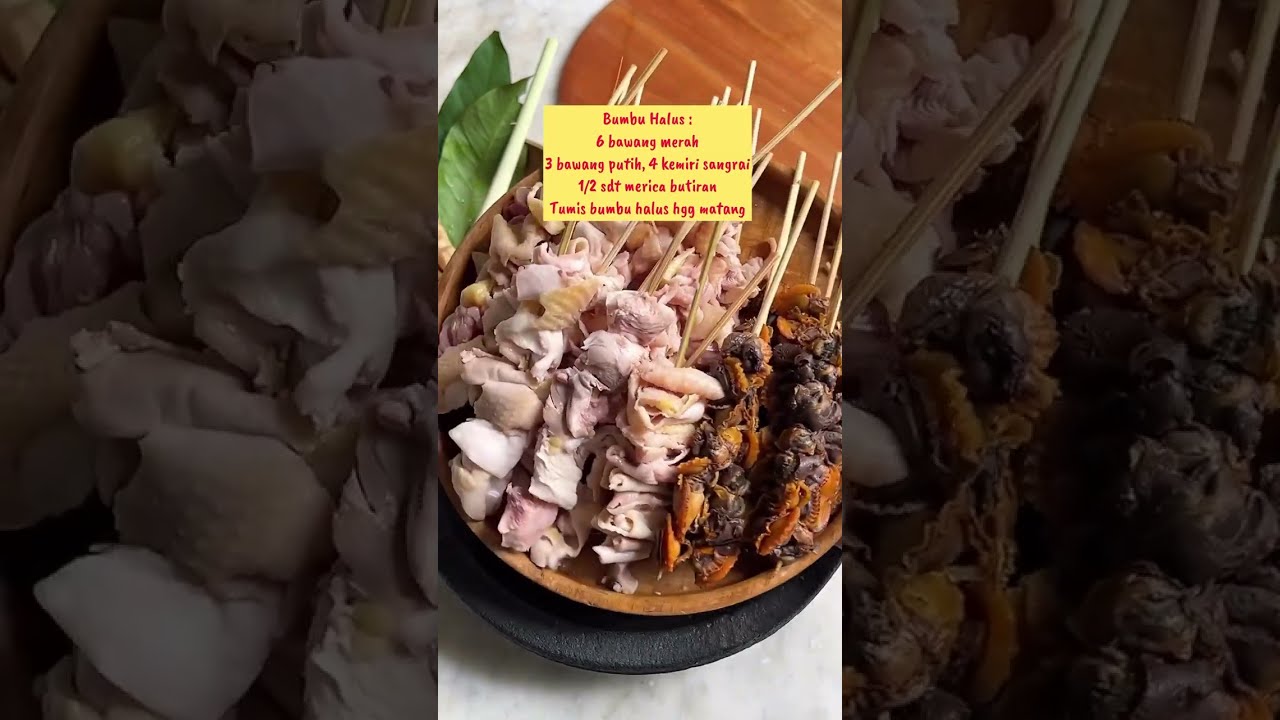 Sate Ayam & Sate Kerang Rebus