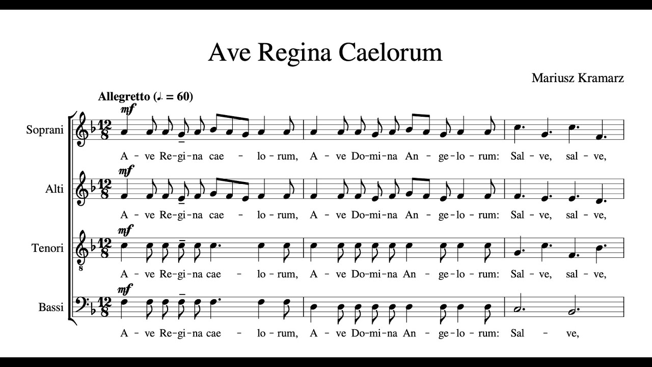 Ave Regina Caelorum - Mariusz Kramarz - YouTube