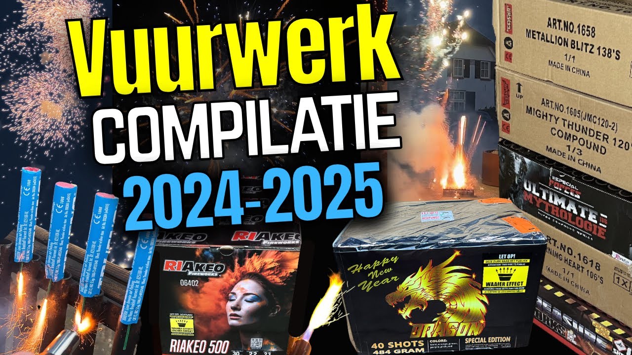 Vuurwerk Compilatie 2024-2025 | Oud en Nieuw
