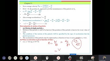 Kinemetics of particle - Rectilinear motion !!!! Theory + Numerical By TBK sir