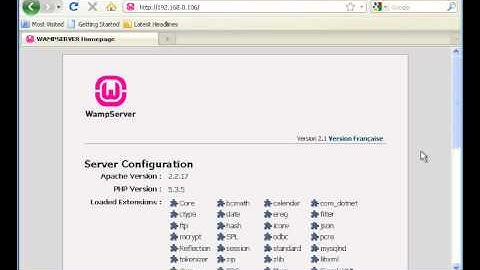 Wampserver Online Offline modes.avi