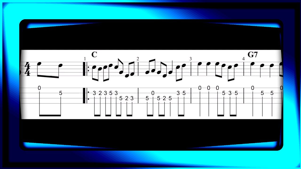 Turkey In The Straw Tab For Mandolin Slow Tempo 60bpm YouTube