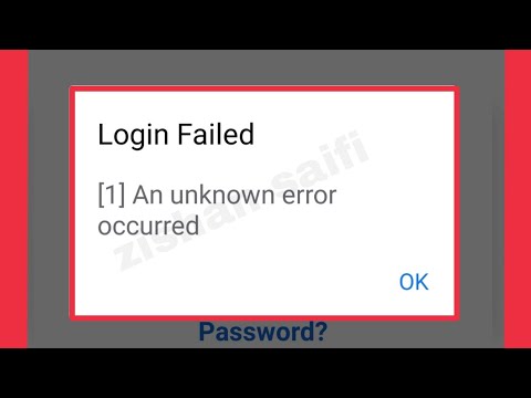 Fix Facebook Login Failed [1] An unknown error occurred problem solve
