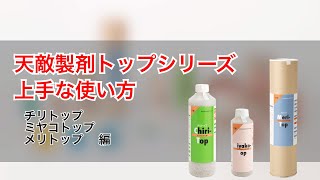 カブリダニ製剤の放飼方法【チリトップ/ミヤコトップ/メリトップ】【天敵】