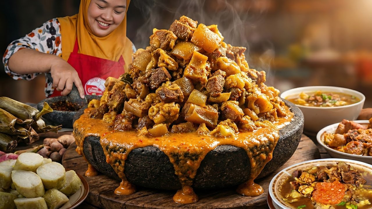 MERINDING!! MAKAN KIKIL MATA SAPI UTUH! Sekali Masak 3 KEPALA LUDES SEKEJAP!