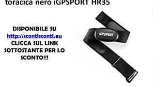 Cardiofrequenzimetro con fascia toracica nero iGPSPORT HR35