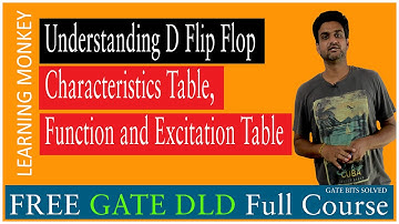 Understanding D Flip Flop Characteristics Table Function and Excitation Table || Lesson 116 ||