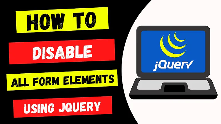 Disable All Form Elements using JQuery | JQuery HTML Form Disable