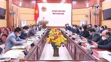 Chủ tịch UBND tỉnh Thanh Hóa làm việc với Đoàn công tác Ngân hàng Phát triển Châu Á (ADB)