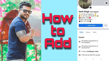 How to add sonu rajput sr//फेसबुक बड़े एकाउंट से कैसे जुड़े।।