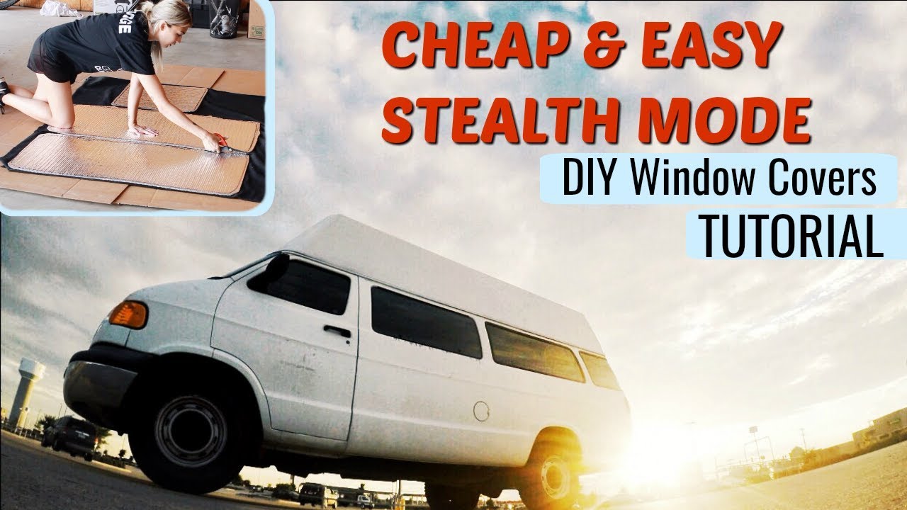 Living In A Car 4 EASY STEPS! DIY Reflectix Window Coverings for