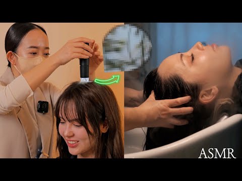 【4K ASMR】見ていると眠くなる頭皮ケア&ヘッドスパ @YesPlzASMR 監督 超高画質